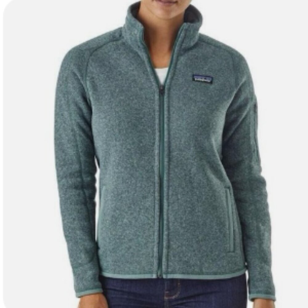 Patagonia Women's Better Sweater Full Zip Teal Jacket Size XS Fleece Hiking